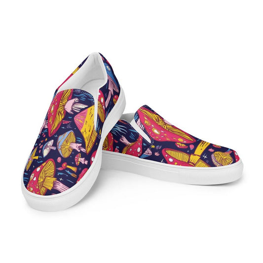 Magic Mushroom Psychedelic Trippy Hippie Art Sneakers